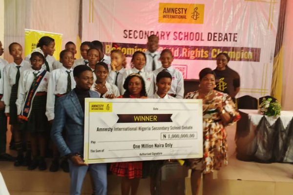 Amnesty International Flag-Off Secondary School Debate In Delta.